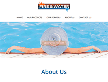 Tablet Screenshot of fireandwater.com.au